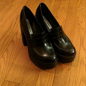 Steve Madden Platform Loafers, Size 9